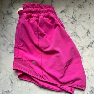 Pink Lululemon Shorts. Length 4.